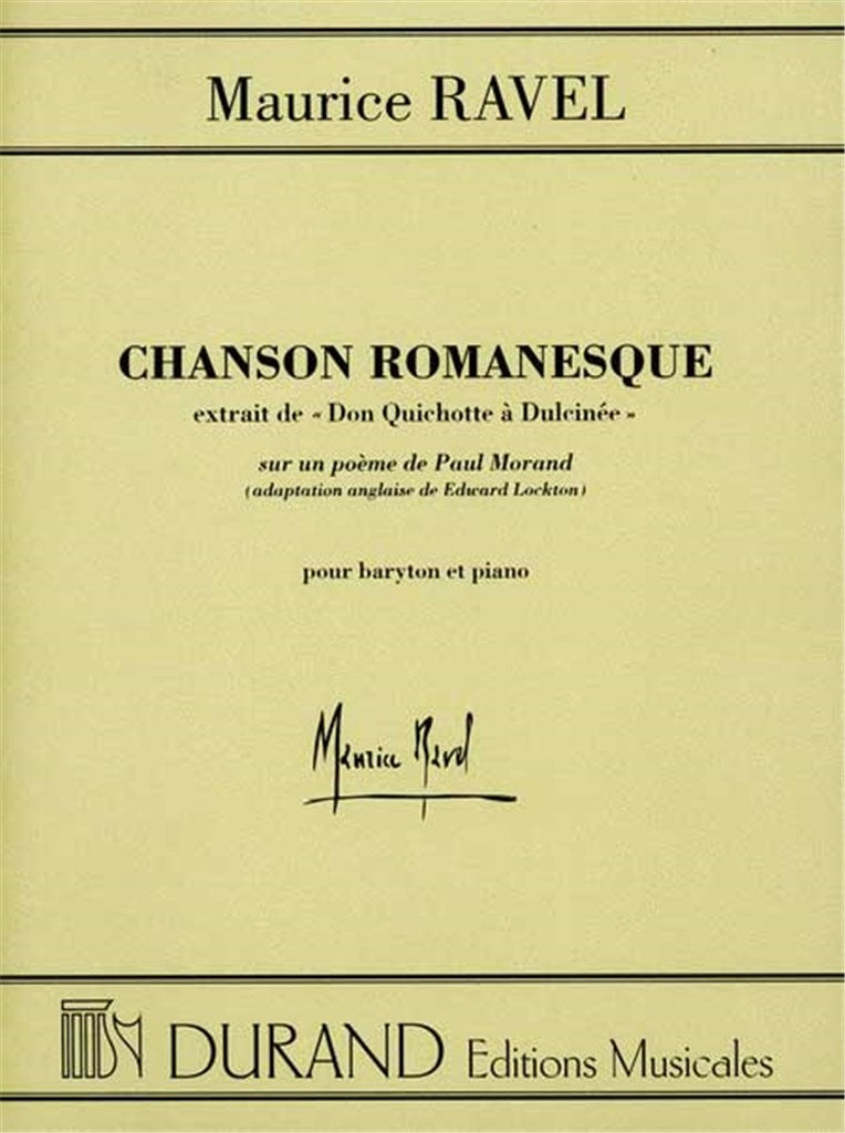 Don Quichotte à Dulcinée - Chanson Romanesque