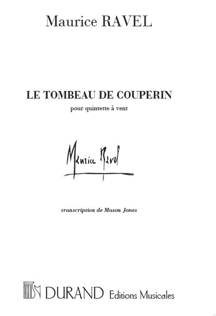 Le Tombeau de Couperin (Wind Quintet)