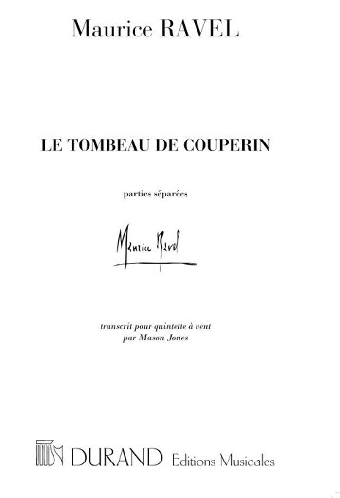 Le Tombeau de Couperin (Set of Parts)