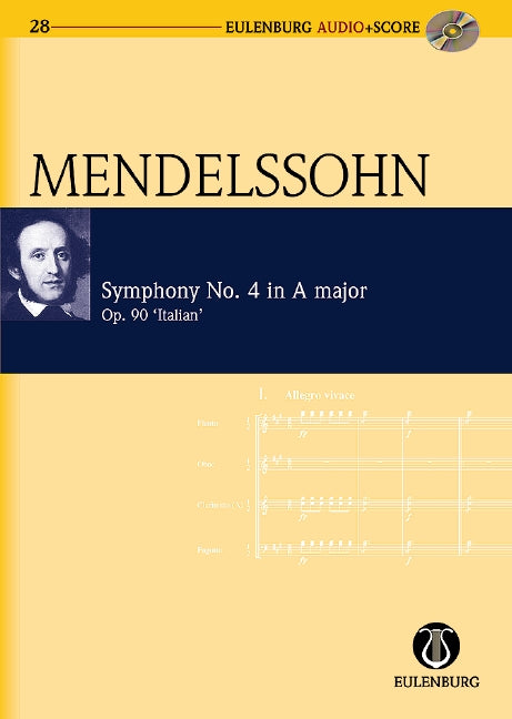 Sinfonie Nr. 4 A-Dur op. 90 [study score + CD]