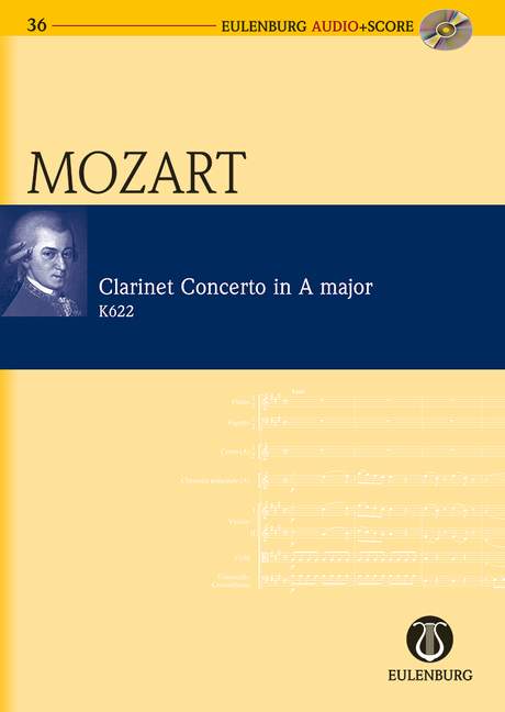 Konzert A-Dur KV 622 [study score + CD]