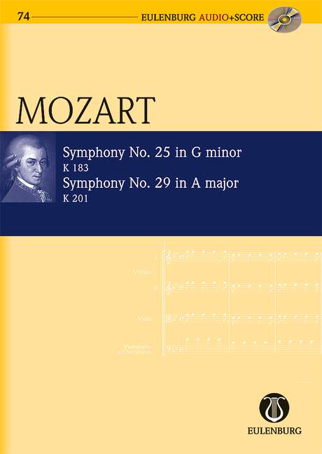 Sinfonie Nr. 25 g-Moll, Sinfonie Nr. 29 A-Dur KV 183 und KV 201