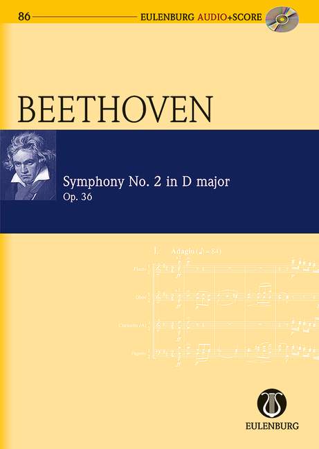 Sinfonie Nr. 2 D-Dur op. 36 [study score + CD]