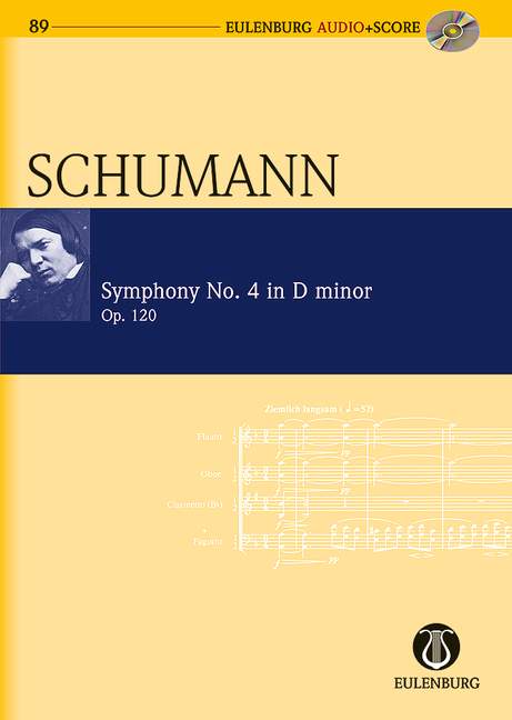 Sinfonie Nr. 4 d-Moll op. 120 [study score + CD]