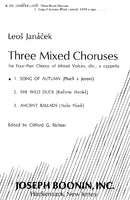 3 Mixed Choruses: Song of Autumn