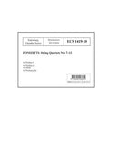 String Quartets No. 7-12 [set of parts]