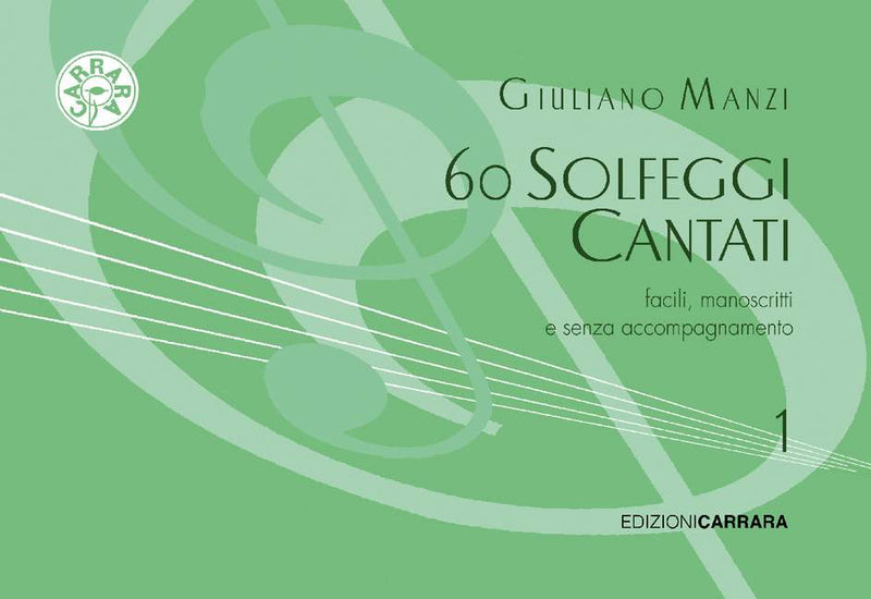 60 Solfeggi Cantati Manoscritti, vol. 1