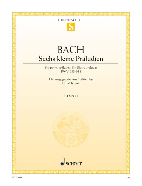 Sechs kleine Präludien BWV 933-938