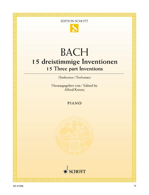 15 dreistimmige Inventionen BWV 787-801