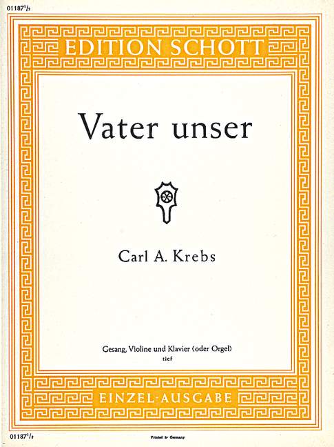 Vater unser [low voice, violin and piano]