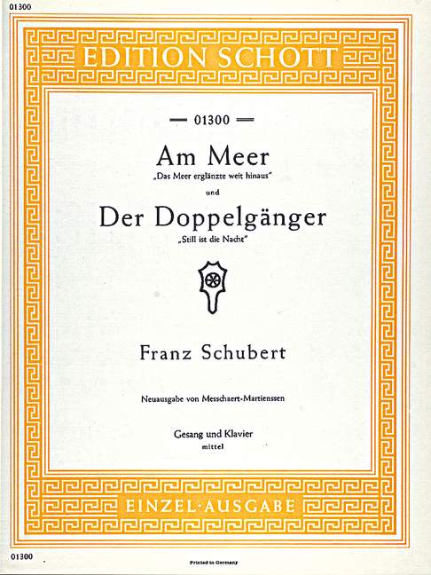 Am Meer / Der Doppelgänger D 957/12, D 957/13 [medium voice and piano]