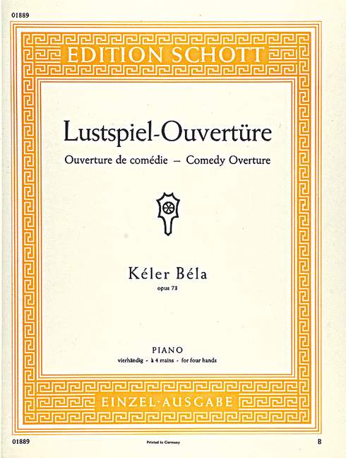 Lustspiel-Ouvertüre op. 73 [piano, 4 hands]