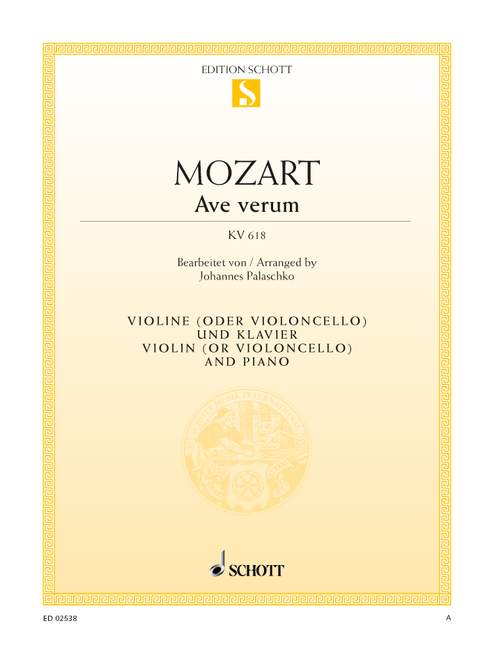 Ave verum KV 618 [violin (or cello) and piano]