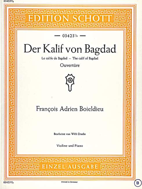 Der Kalif von Bagdad [violin and piano]
