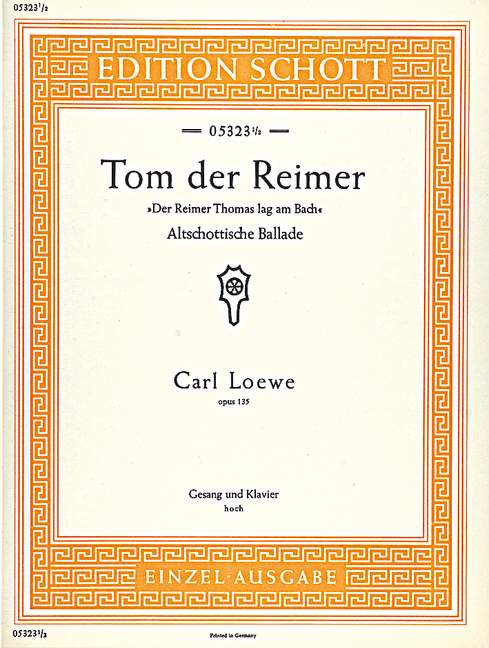 Tom der Reimer op. 135a [high voice and piano]