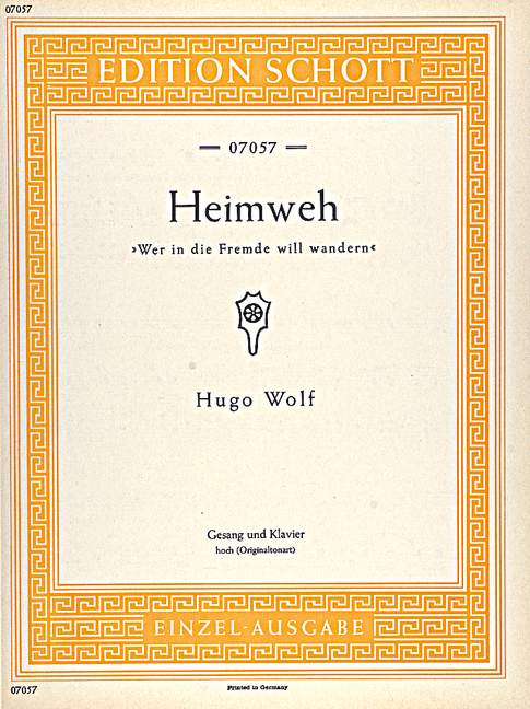 Heimweh [high voice and piano]