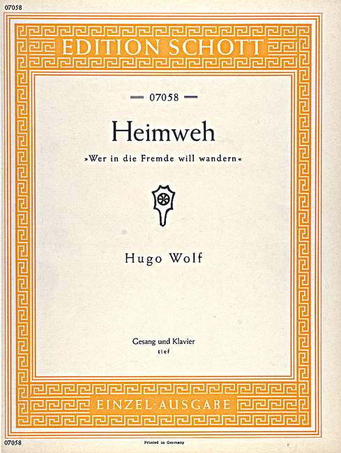 Heimweh [low voice and piano]