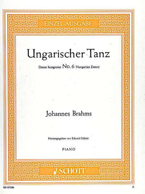 Ungarischer Tanz Nr. 6 (original edition)