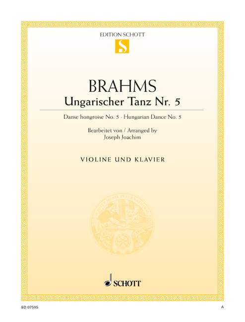 Ungarischer Tanz Nr. 5 [violin and piano]