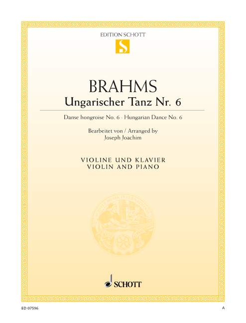 Ungarischer Tanz Nr. 6 [violin and piano]