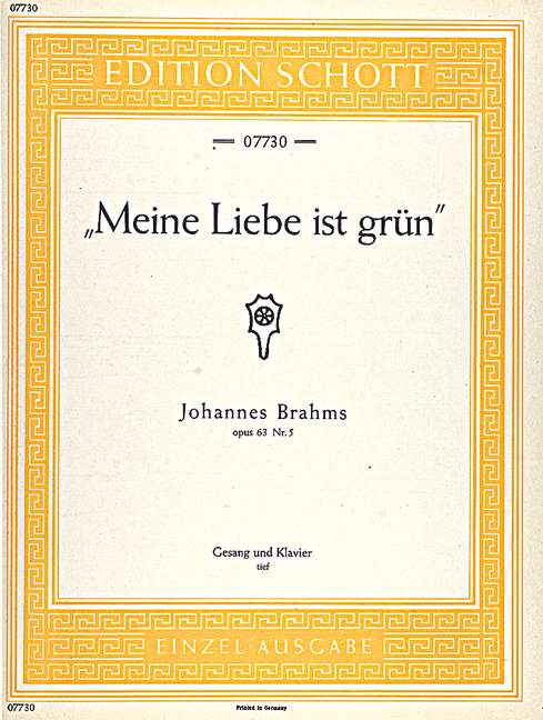 Meine Liebe ist grün op. 63/5