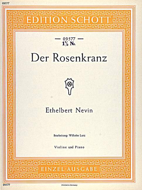 Der Rosenkranz [violin and piano]