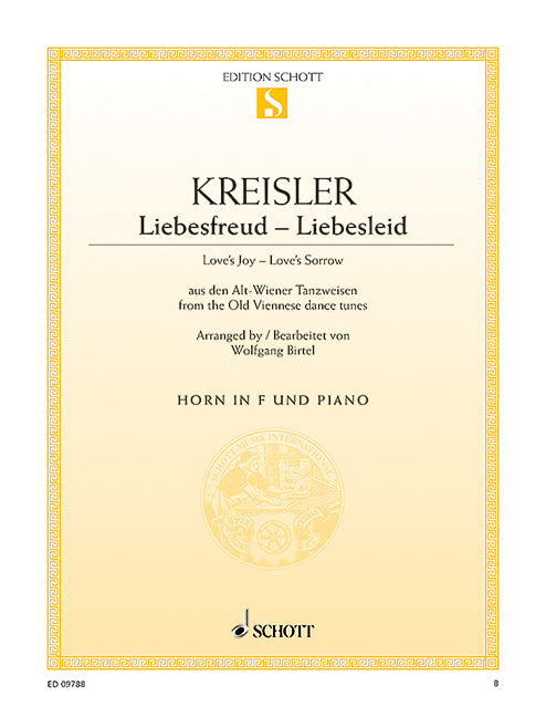 Liebesfreud - Liebesleid (horn in F and piano)