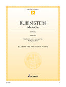 Melodie op. 3/1 [clarinet in Bb and piano]