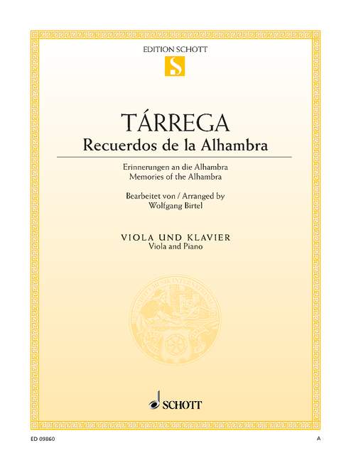 Recuerdos de la Alhambra (viola and piano)