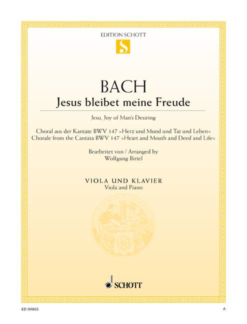 Jesu, Joy of Man's Desiring BWV 147 (Viola and piano)