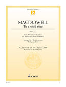 To a wild rose op. 51/1 [clarinet in Bb and piano]