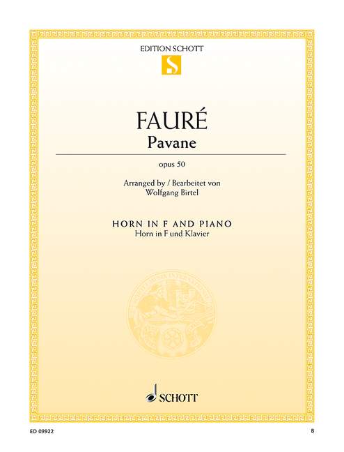 Pavane op. 50 [horn in F and piano]