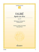 Après un rêve op. 7/1 [viola and piano]