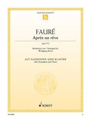 Après un rêve op. 7/1 [alto saxophone in Eb and piano]