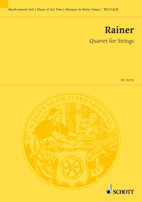 Quartet for Strings [study score]