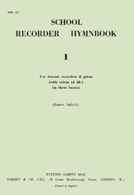School Recorder Hymnbook, vol. 1