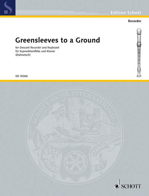 Greensleeves to a Ground [soprano recorder and piano (harpsichord)]