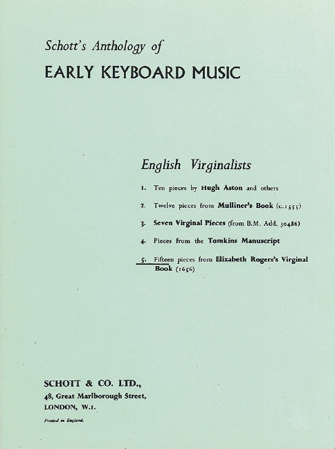 Early English Keyboard Music, vol. 5