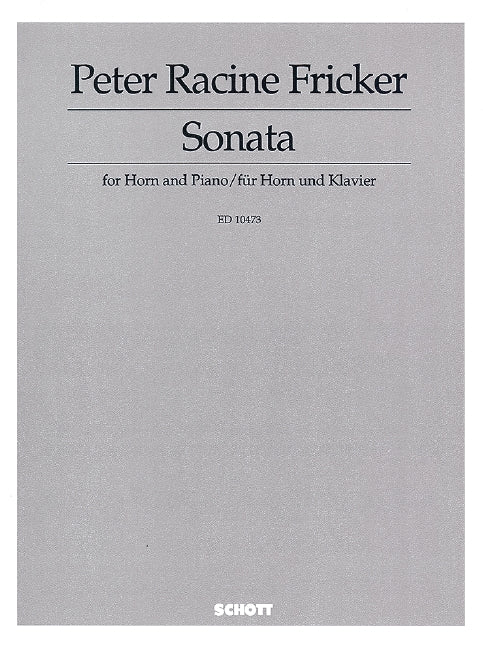 Sonata for Horn and Piano op. 24
