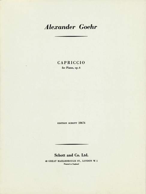 Capriccio op. 6