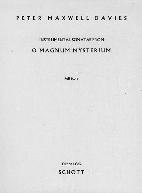 O Magnum Mysterium op. 13a [score]
