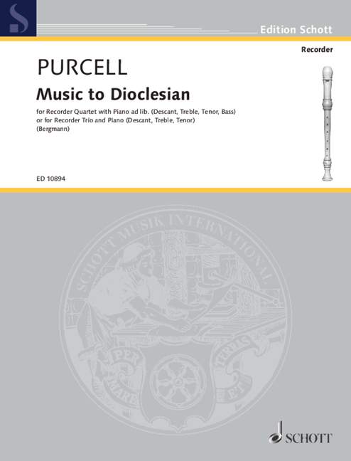 Music to Dioclesian [performance score]
