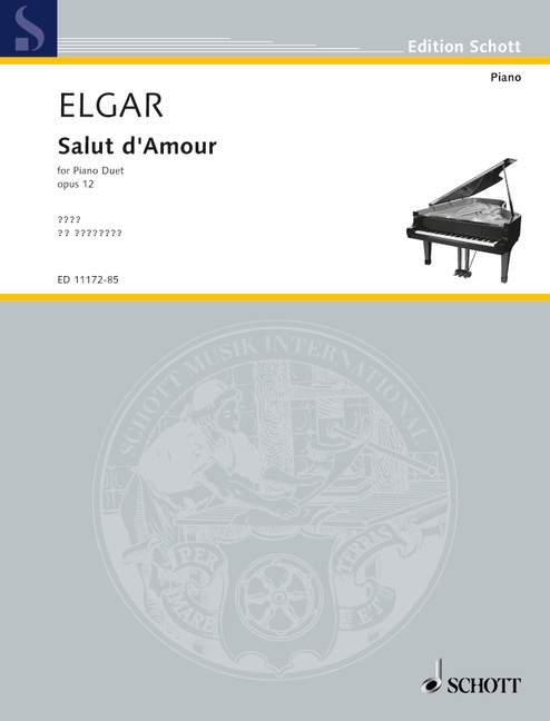 Salut d'Amour op. 12 [piano, 4 hands]