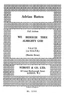 We beseech thee almighty Lord