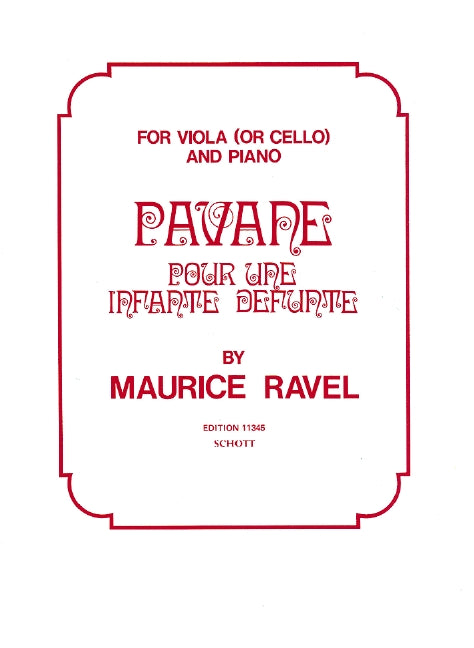 Pavane pour une infante défunte (viola (cello) and piano)