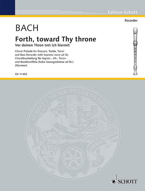 Forth, toward Thy throne BWV 668