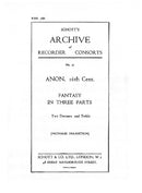 Fantasy in three parts