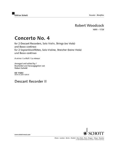 Concerto Nr. 4 a-Moll [solo part]