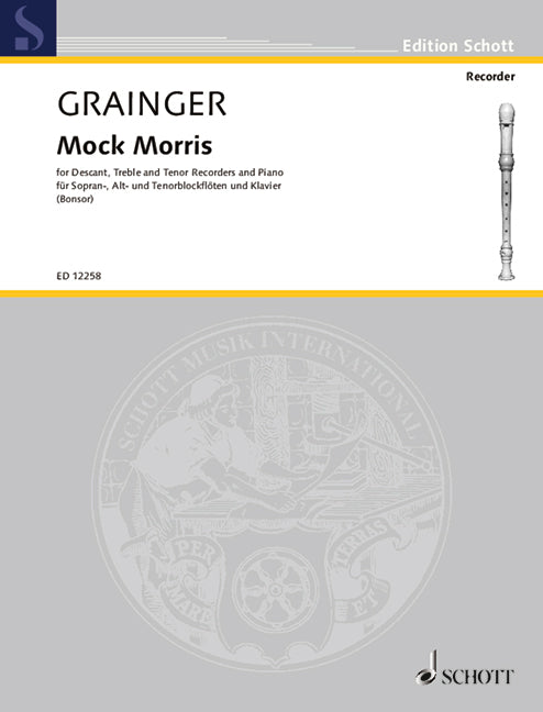 Mock Morris [3 recorders (SAT) and piano, score & parts]