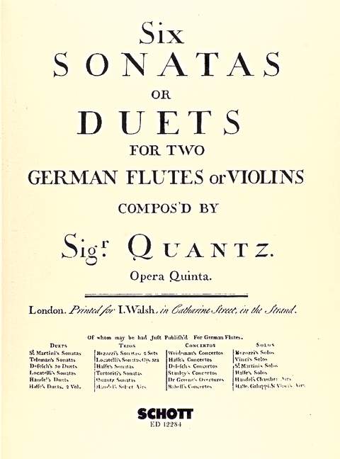 Six Sonatas or Duets